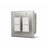 Infratech - 14 4305 - Accessory - Dual Duplex Switch Wall Plate and Gang Box 20 Amp Per Pole